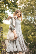 Įkelti vaizdą į peržiūros programą, Drobes krepsys pudros spalva