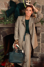 Įkelti vaizdą į peržiūros programą, Odinė tamsiai žalios spalvos rankinė Happy
